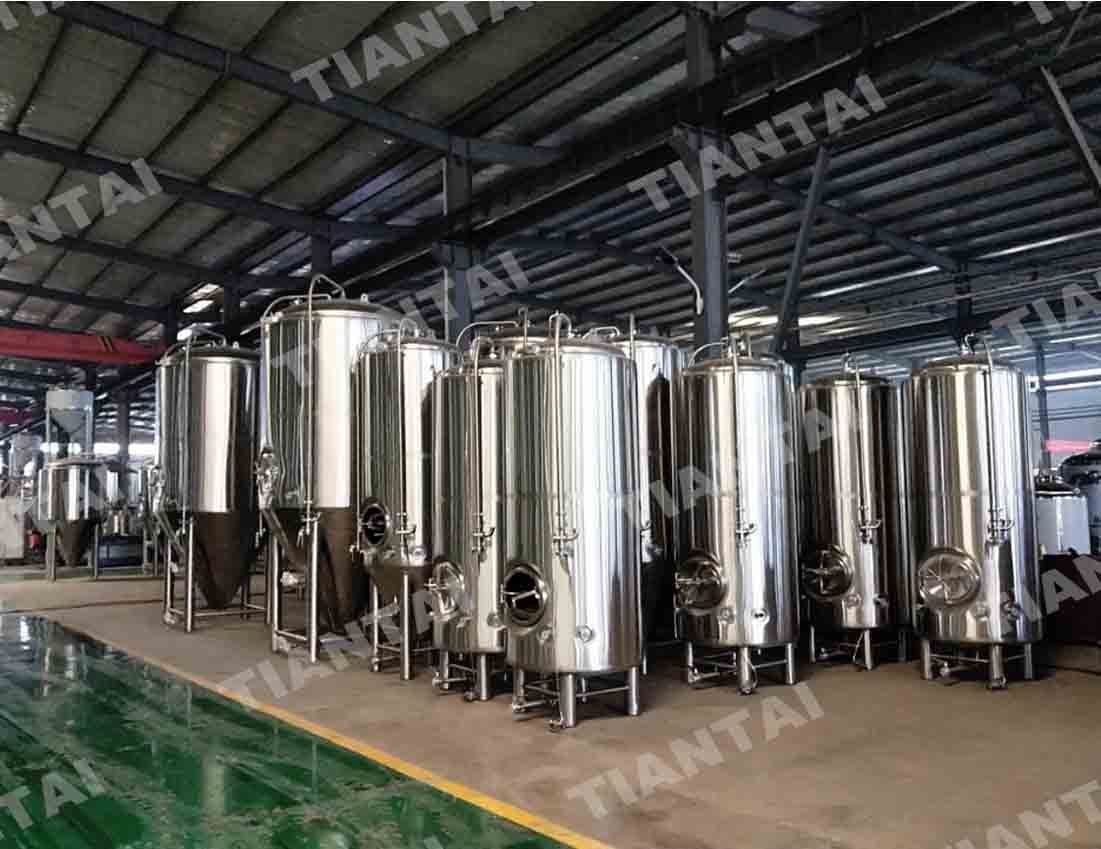 Customize brewery tanks size based on building situatio